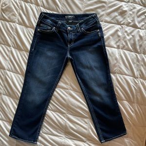 Women’s Silver Suki Capri Jeans Size 31